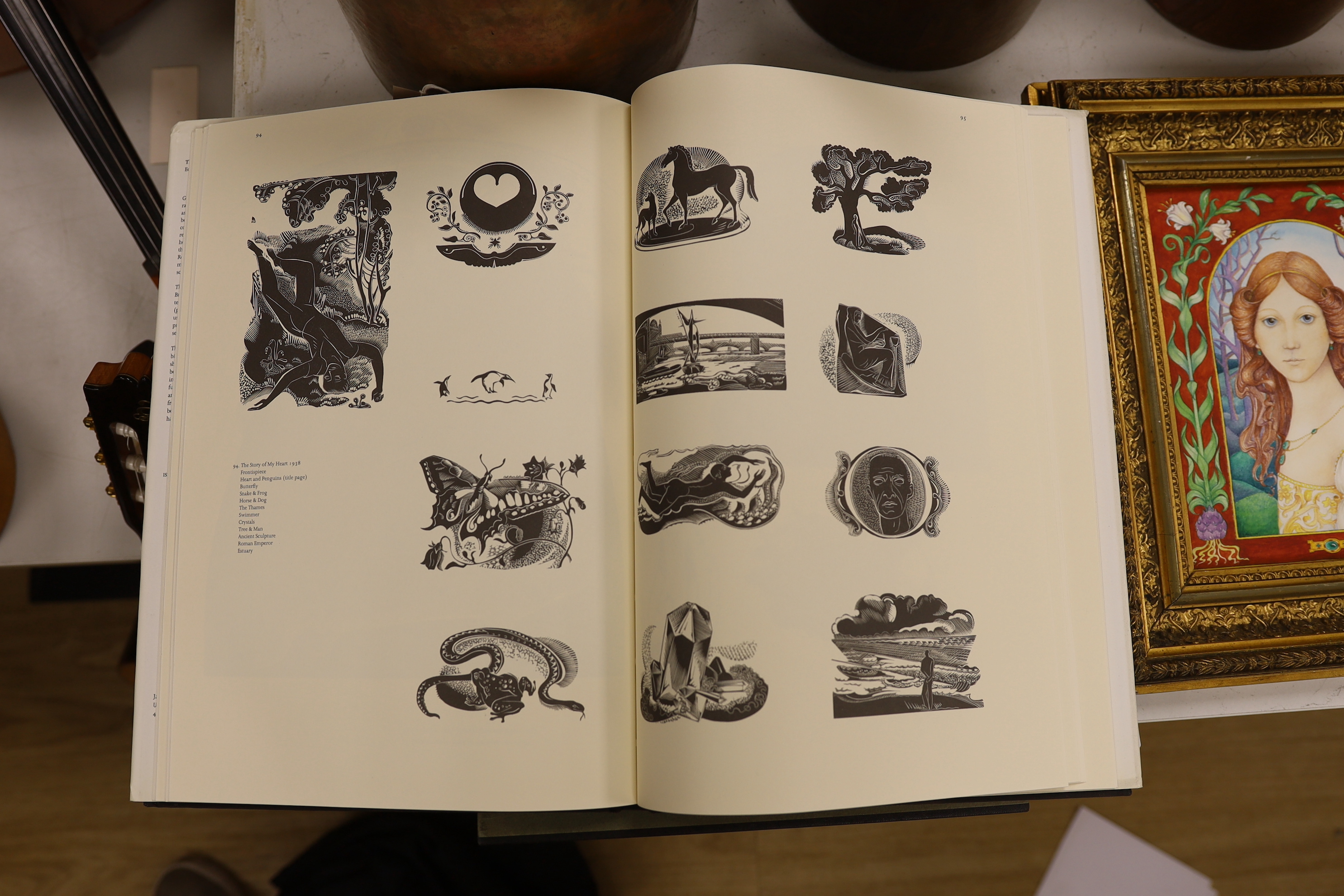 The engravings of Eric Gill, together with the wood engravings of Gertrude Hermes